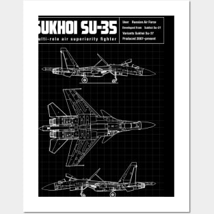 SU-35 AIR SUPERIORITY FIGHTER Posters and Art